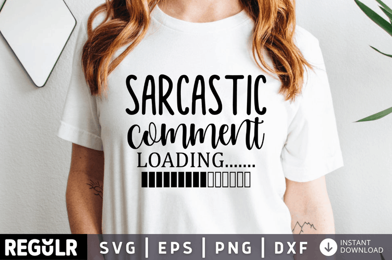 Sarcastic comment loading SVG, Sarcastic SVG Design