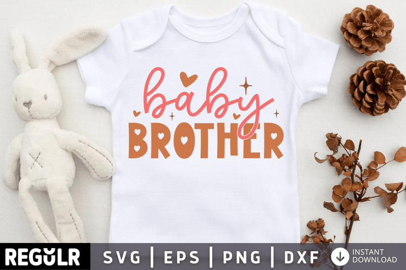 baby brother SVG, Boho Baby SVG Design