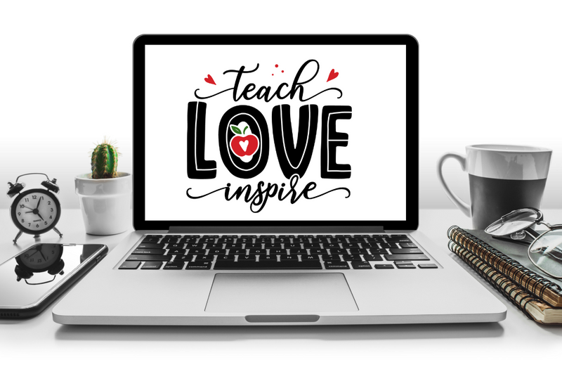 Teach love inspire SVG, Teacher SVG Design