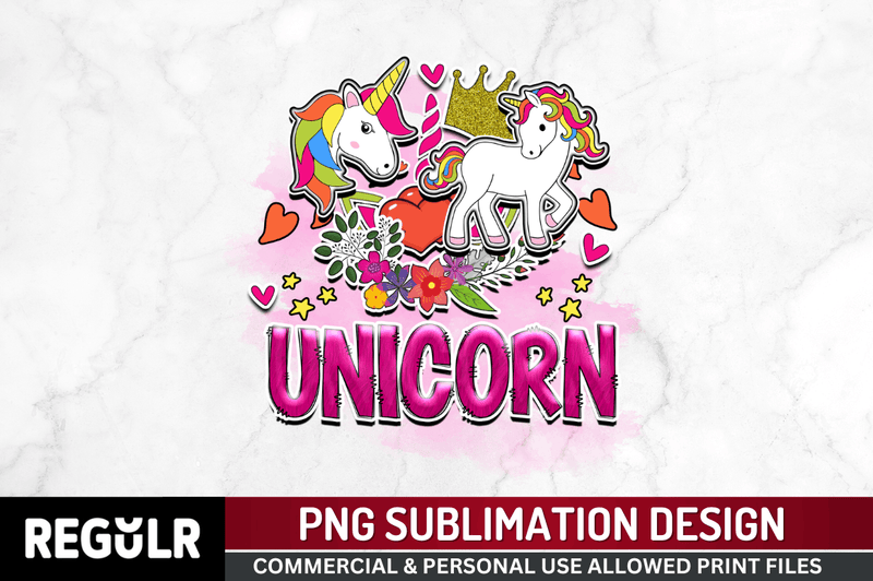 Unicorn Sublimation PNG, Unicorn Sublimation png  Design