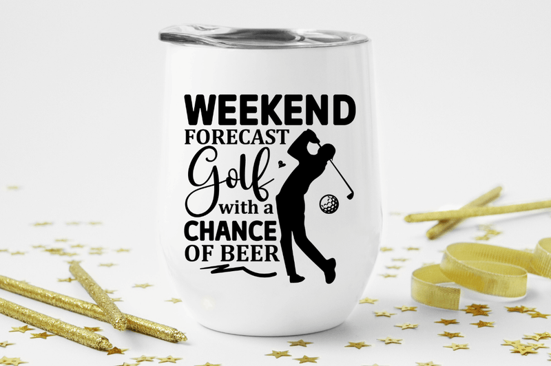 Weekend forecast golf with a chance of beer SVG, Golf SVG Design