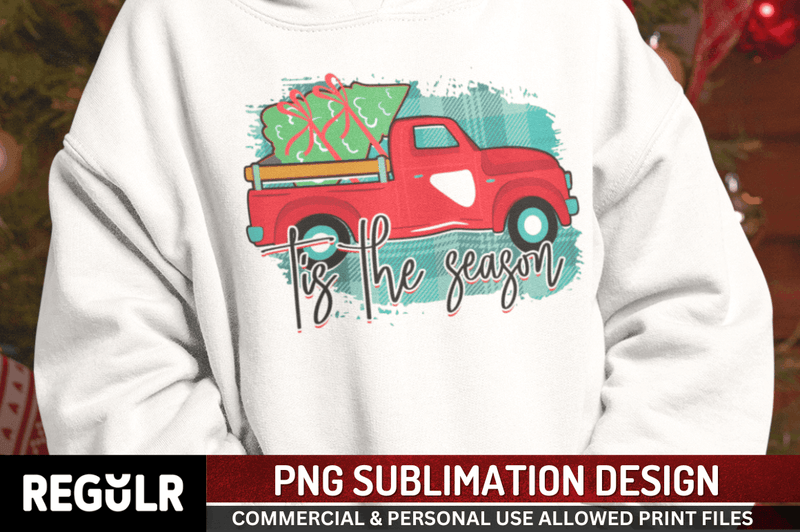 Tis the season Sublimation PNG, Christmas Sublimation Design